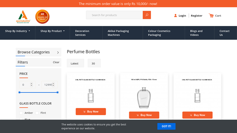 Perfume Glass Bottles