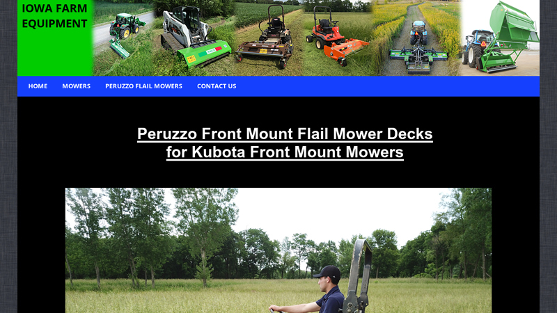 Peruzzo Teg Special Front Mount Flail Mowers for Kubota Mowers