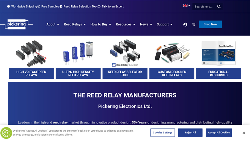 Pickering Electronics: The Reed Relay Leaders