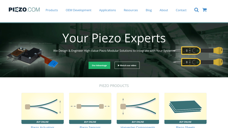 Piezoelectric Products & Piezo Integration Experts