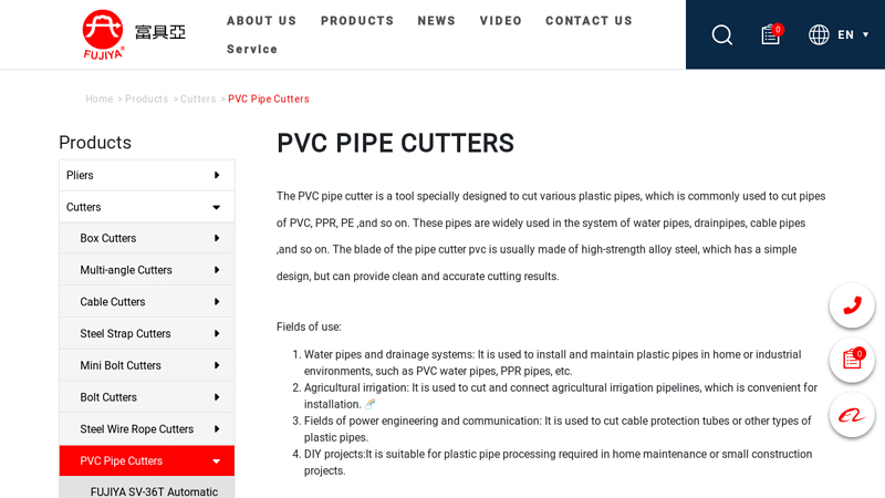 Pipe Cutter PVC Manufacturer