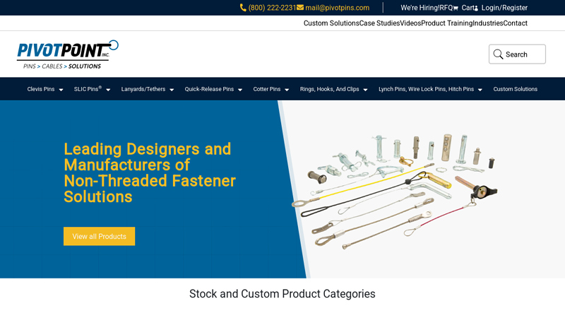 Pivot Pins: Fastener Solutions