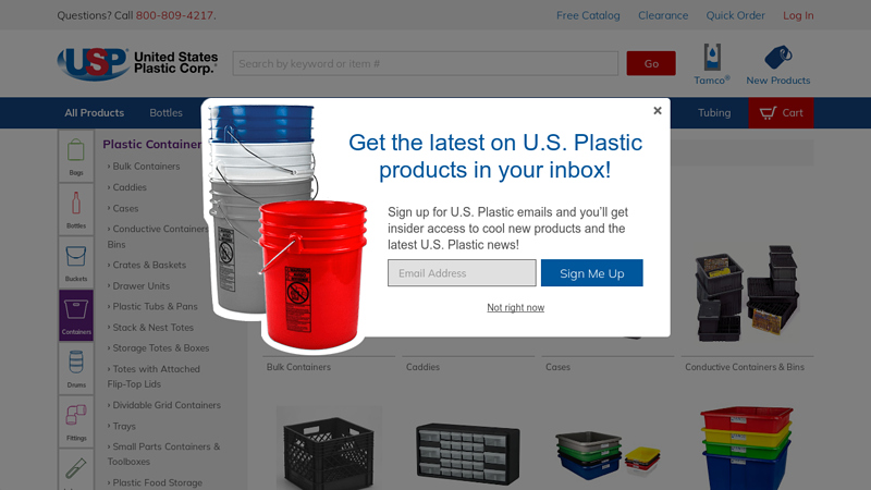 Plastic Containers Category