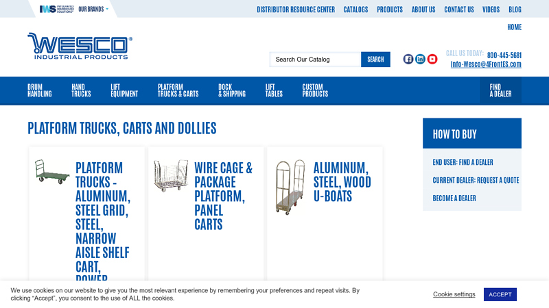 Platform Trucks, Carts and Dollies