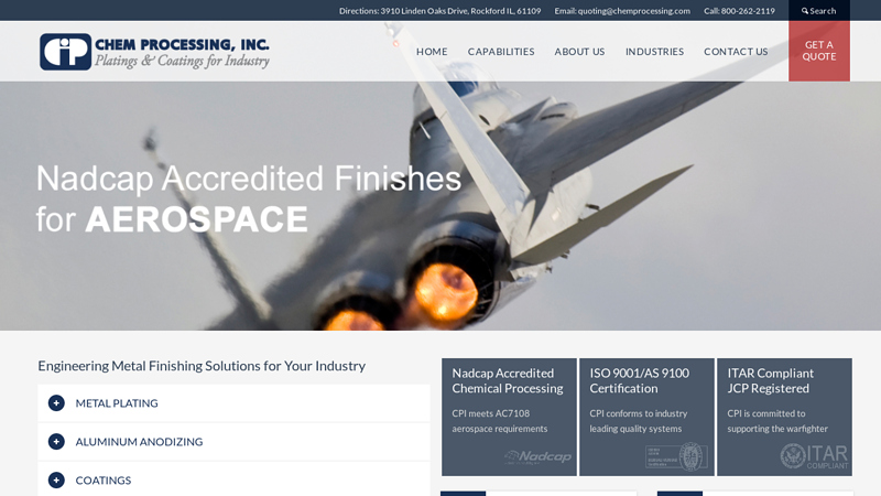 Plating, Coating, and Anodizing