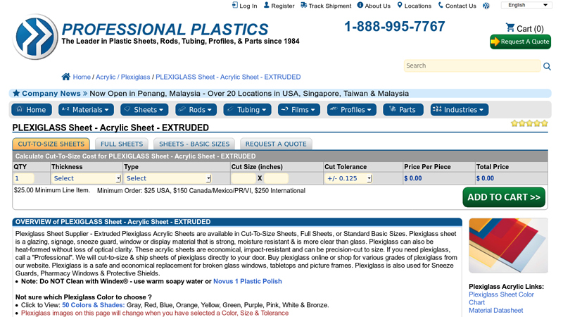 Plexiglass Sheet