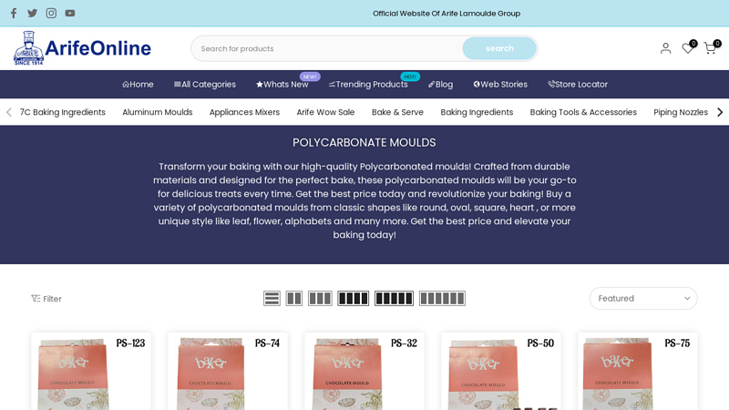Polycarbonate Moulds