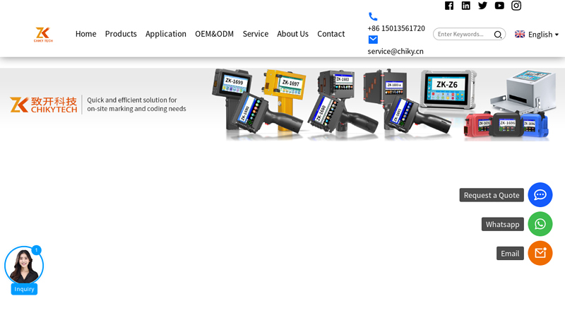 Portable Handheld Inkjet Printer Manufacturer