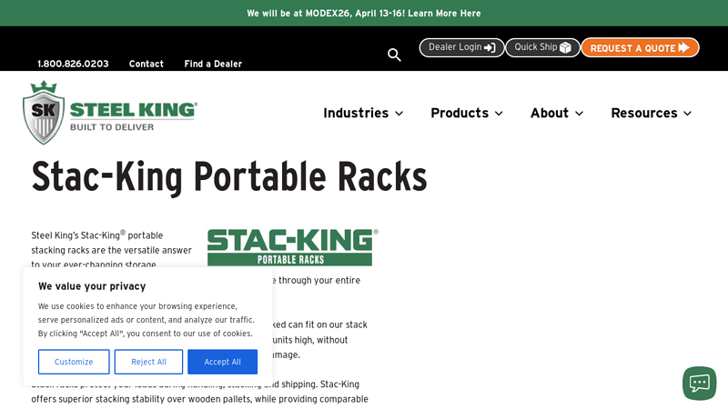 Portable Stack Racks