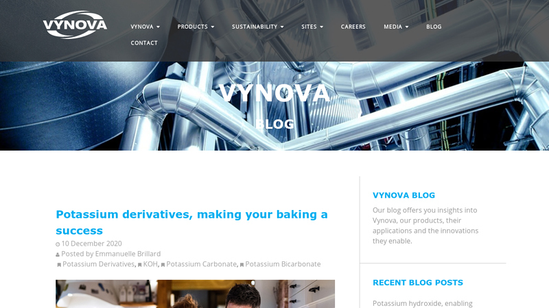 Potassium derivatives, making your baking a success