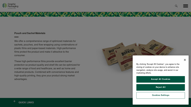 Pouch and Sachet Materials