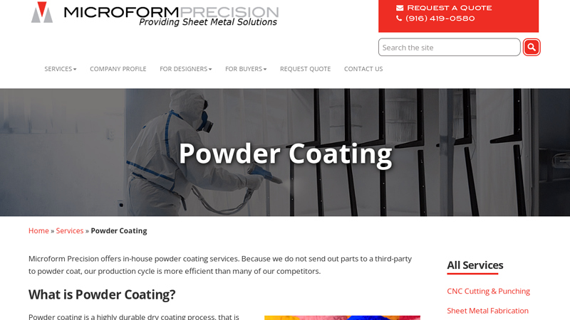 Powder Coating Services in Sacramento