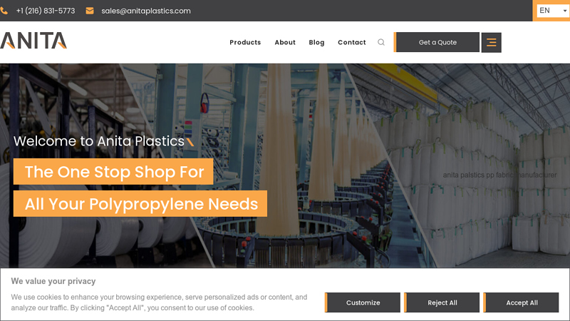 PP/HDPE woven and non woven Fabric Manufacturer in the US