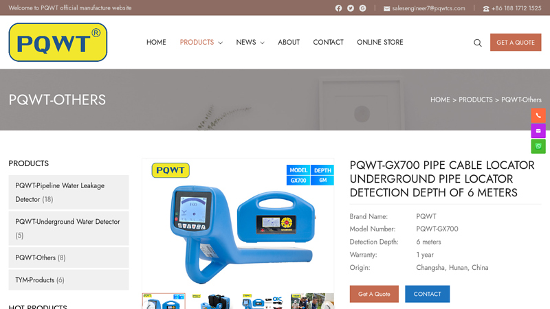 PQWT-GX700 Pipeline & Cable Locator