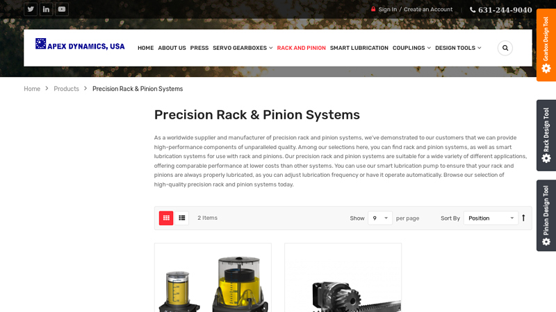 Precision Rack and Pinion Systems