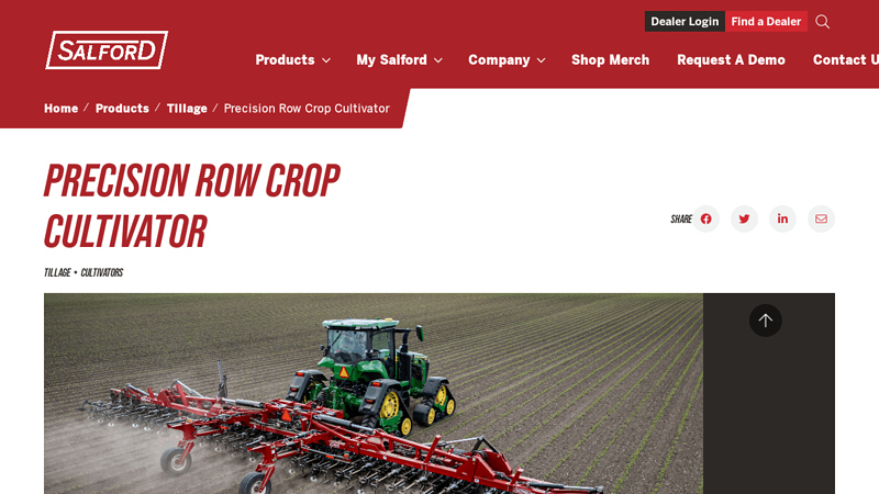 Precision Row Crop Cultivator