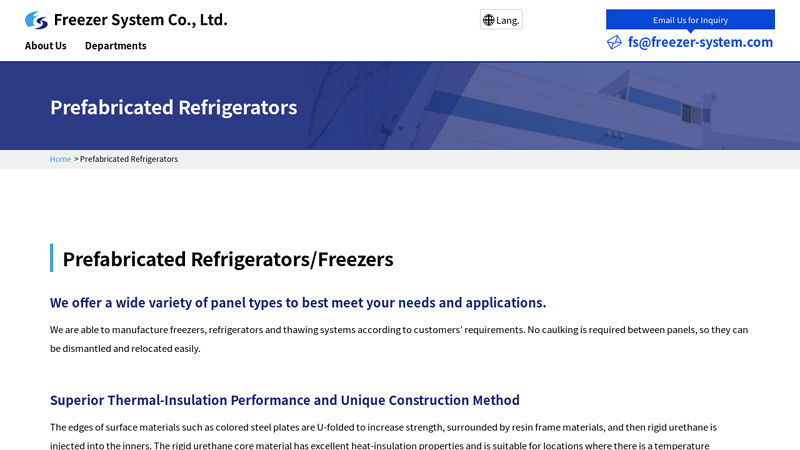 Prefabricated Refrigerators
