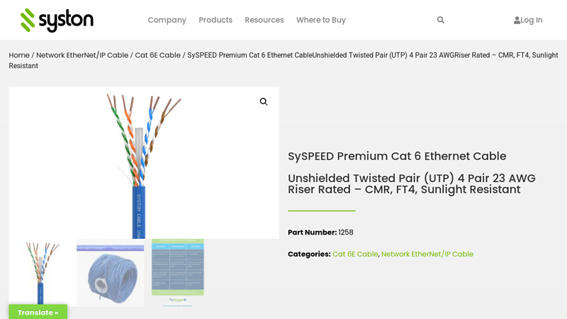 Premium Cat 6e Ethernet Cable