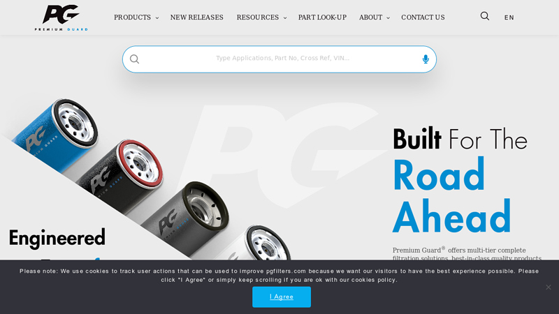 Premium Guard Filters:  Page