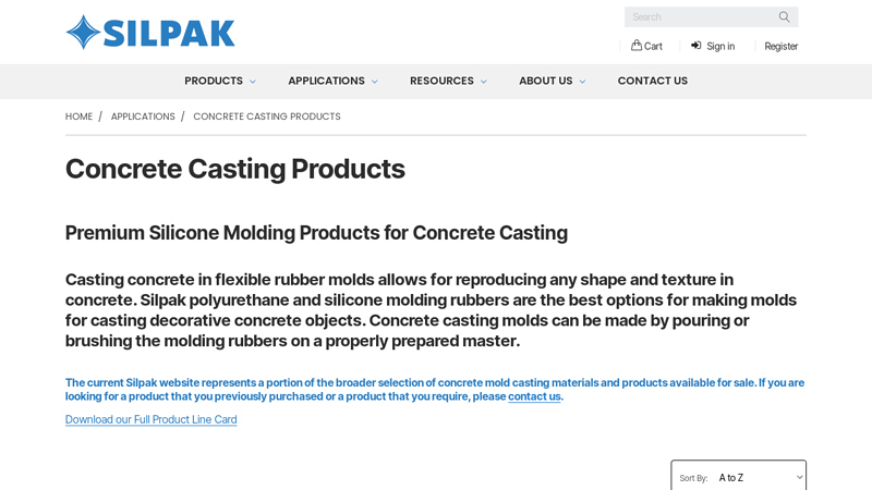 Premium Silicone Molding Products for Concrete Casting