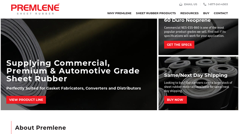 Premlene Sheet Rubber: