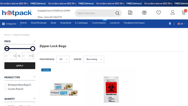 Preserve Your Food Items With Zipper Lock Bags From Hotpack
