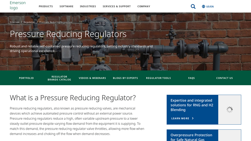 Pressure Reducing Regulators