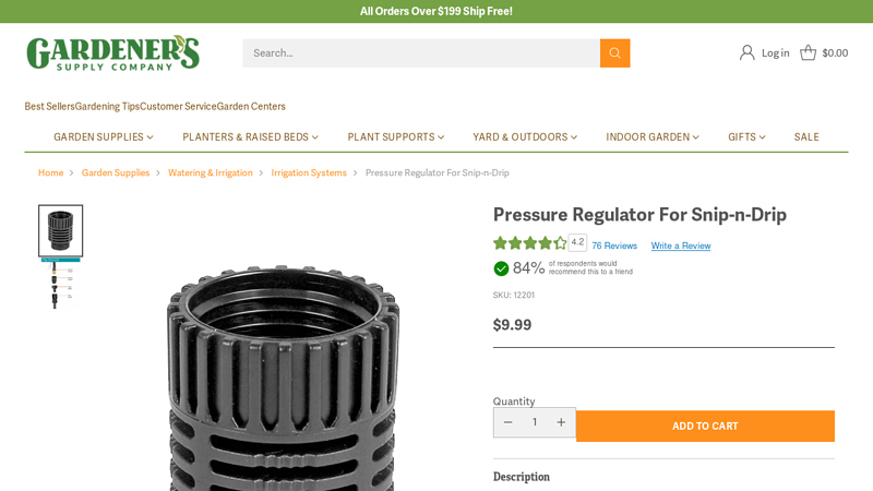 Pressure Regulator For Snip