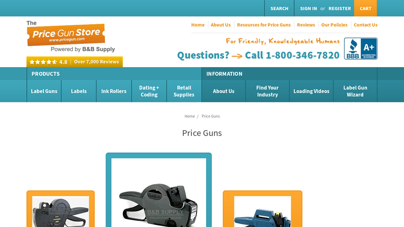 Price Guns and Labels from Top Manufacturers