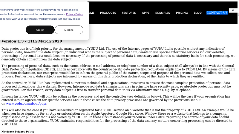 Privacy Policy and GDPR Statement for our users
