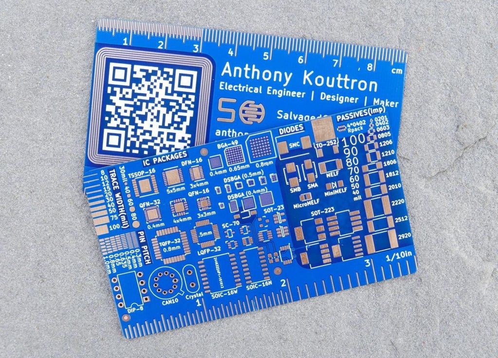 Pro Electronic PCB Printed Circuit Board (QR Code) Business Card