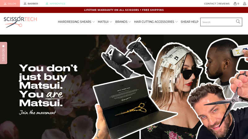 Professional Hair Scissors (Hairdressing Shears)