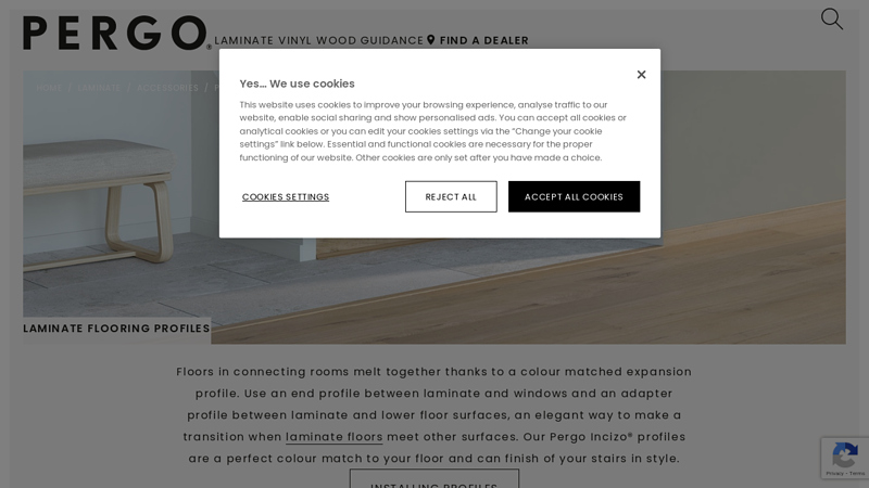 Profiles for laminate flooring