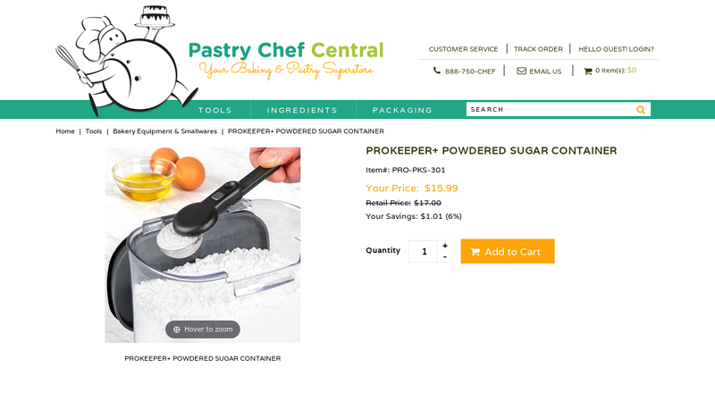 PROKEEPER+ POWDERED SUGAR CONTAINER