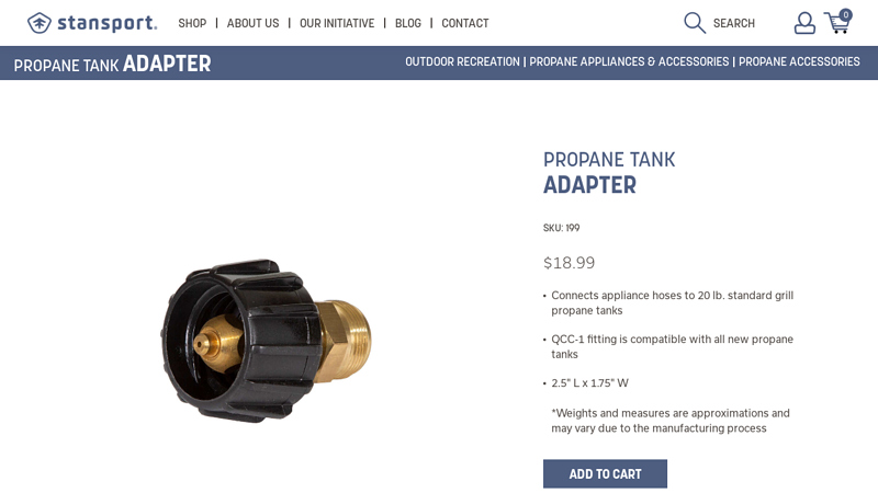 Propane Tank Adapter