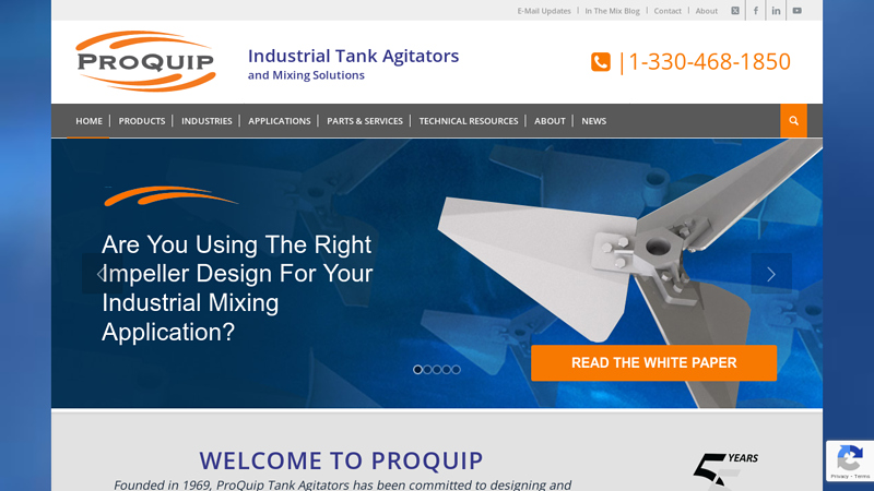 ProQuip Industrial Tank Agitators & Mixing Solutions