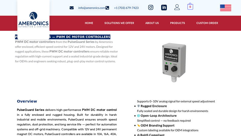 PulseGuard Series — PWM DC Motor Controllers