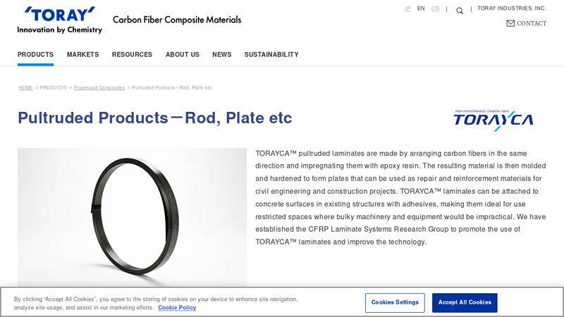 Pultruded Products－Rod, Plate etc