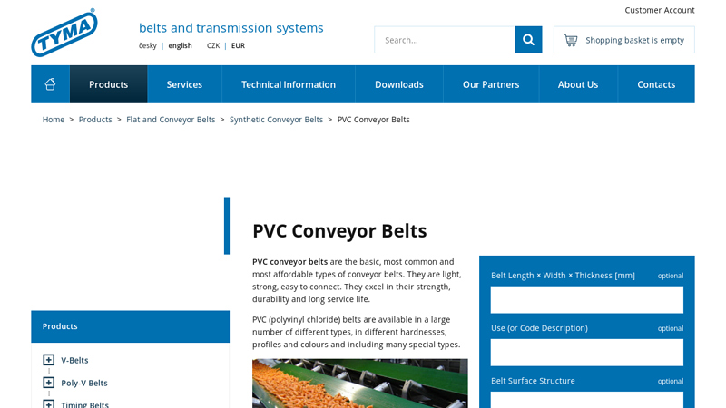 PVC Conveyor Belts