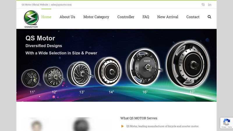 QS Motor Ltd manufacture Bicycle Motor, Scooter Motor, Car Motor