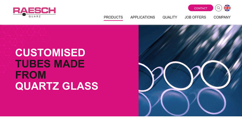 Quartz glass tubes