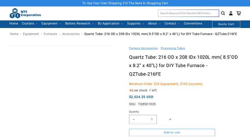 Quartz Tube