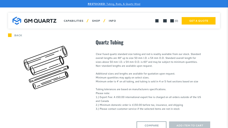 Quartz Tubing
