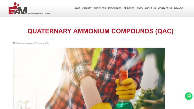 Quaternary Ammonium Compounds (QAC)
