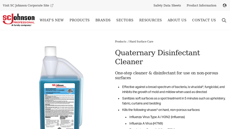 Quaternary Disinfectant Cleaner