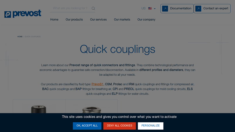 Quick couplings