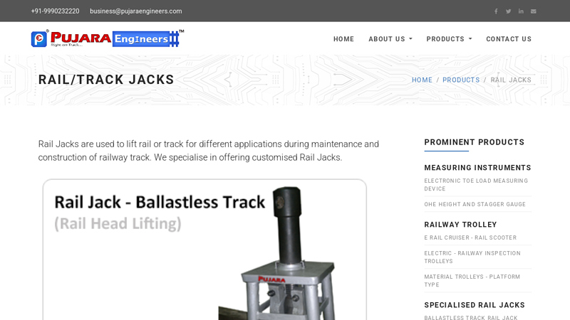 Rail/Track Jacks