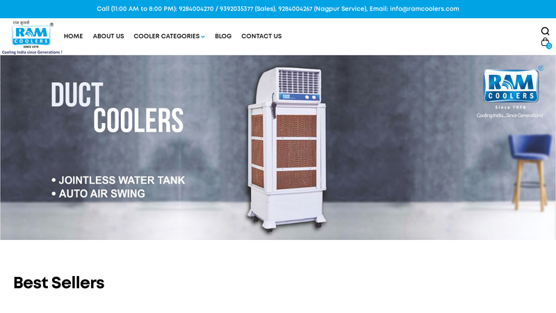 Ram Coolers: Buy Air Cooler Online in India