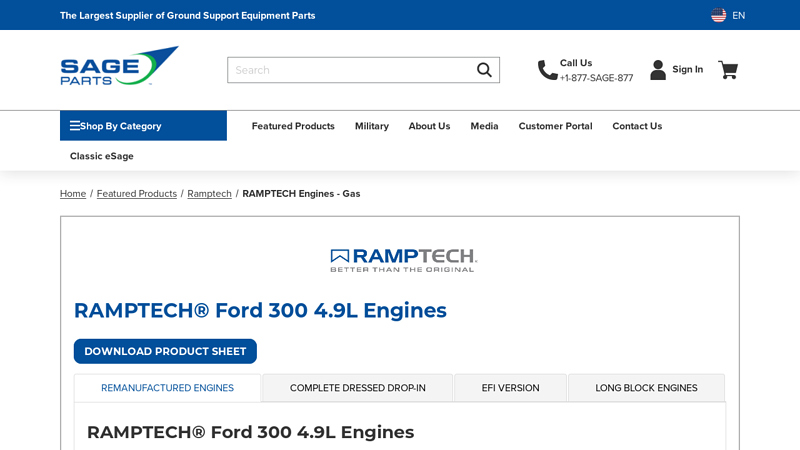 RAMPTECH® Ford 300 4.9L Engines