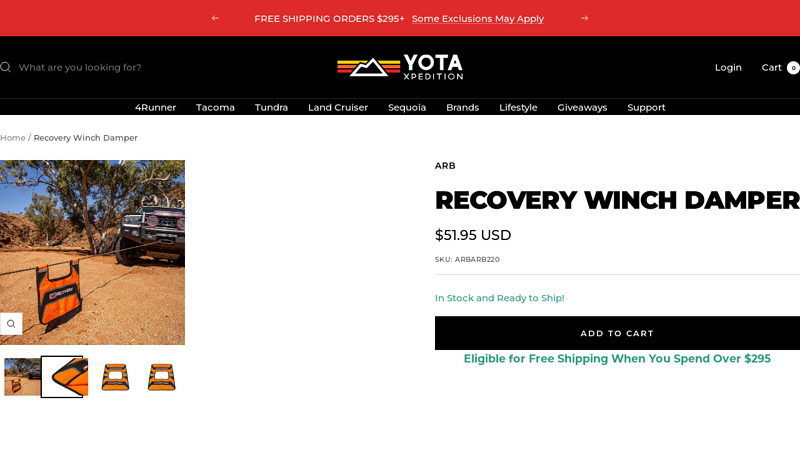 Recovery Winch Damper